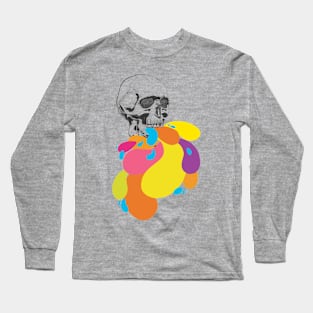 Rainbow skull Long Sleeve T-Shirt